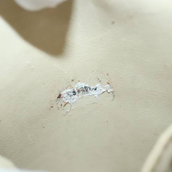 CHANEL COCO Mark Vanity Pouch Caviar Skin White Gold CC Auth yk14381 - Picture 12 of 16